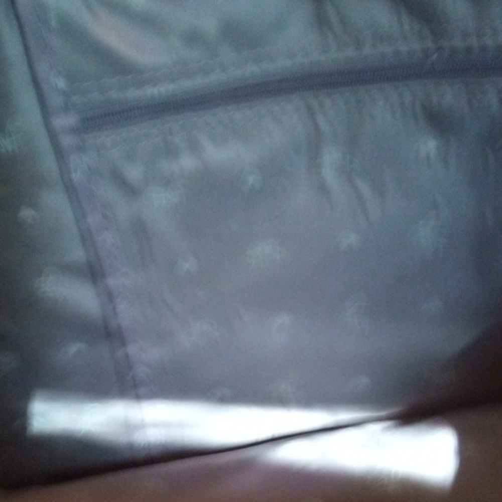 Diane Von Furstenberg Gray and Green Tote Bag with Floral Design - Picture 6 of 9